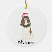 Gepersonaliseerd Engels Springer Spaniel (lever) Keramisch Ornament (Voorkant)