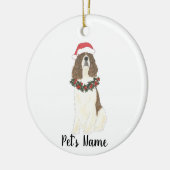 Gepersonaliseerd Engels Springer Spaniel (lever) Keramisch Ornament (Links)