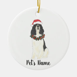 Gepersonaliseerd Engels Springer Spaniel (Tricolor Keramisch Ornament