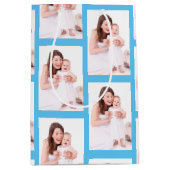 Gepersonaliseerd enkel fotopatroon medium cadeauzakje (Voorkant)