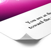 Gepersonaliseerd esthetisch aura angel nummer Post Poster (Hoek)