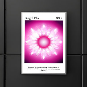 Gepersonaliseerd esthetisch aura angel nummer Post Poster