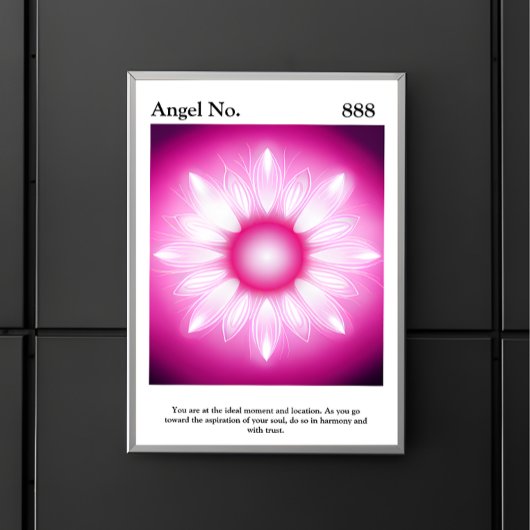 Gepersonaliseerd esthetisch aura angel nummer Post Poster