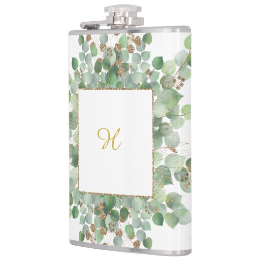 GEPERSONALISEERD EUCALYPTUS WHITE GOLD STAINLESS HEUPFLES (Links)