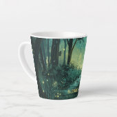 Gepersonaliseerd Fairy Light Forest Latte Mok (Linkerhoek)