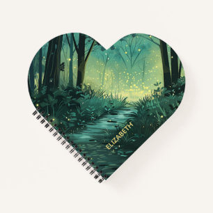 Gepersonaliseerd Fairy Light Forest Notitieboek