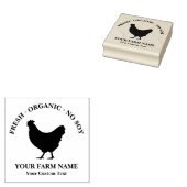 Gepersonaliseerd  familie Boerderij eierkarton Rubberstempel (Gestempeld)