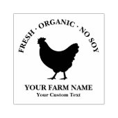 Gepersonaliseerd  familie Boerderij eierkarton Rubberstempel (Afrduk)