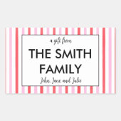 Gepersonaliseerd familie Gifting Stickers (Voorkant)