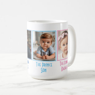 Gepersonaliseerd Familie Kleurrijke Vier Fotocolla Koffiemok