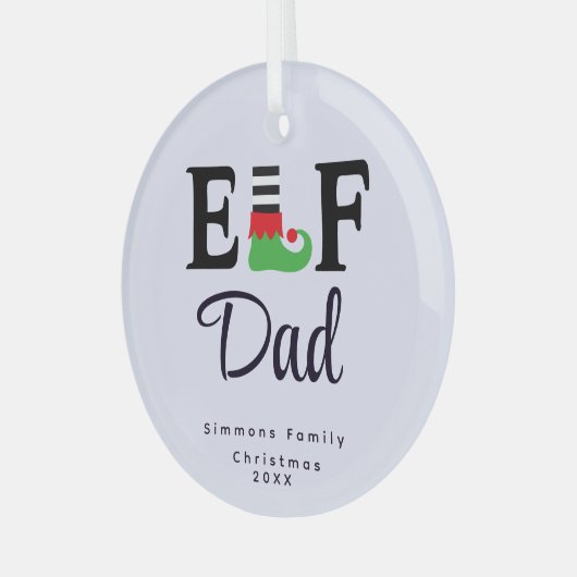 Gepersonaliseerd familie Ornament - Custom Keepsak (Voorkant links)