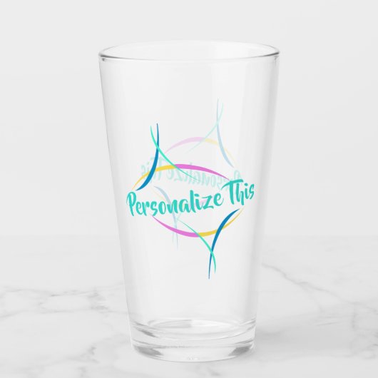Gepersonaliseerd Fancy glas (Voorkant)