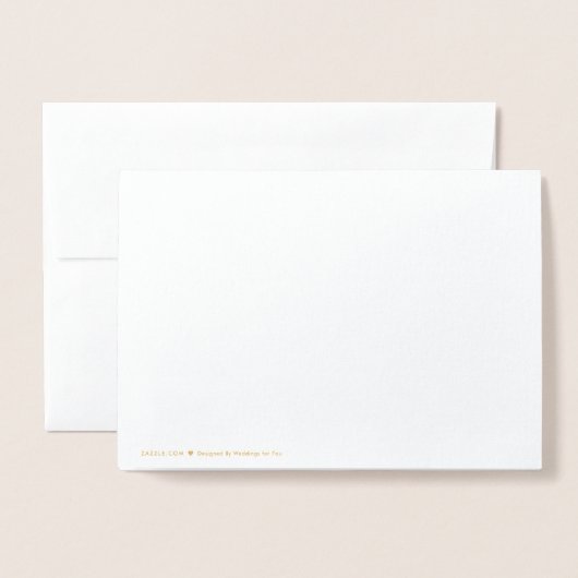 Gepersonaliseerd Fancy script bruidsmeisje dank u Folie Kaarten (Met envelop)