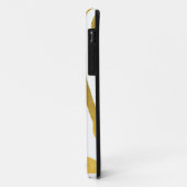 Gepersonaliseerd Faux Gold Zebra Print Stripes Pat Case-Mate iPhone Case (Achterkant/links)
