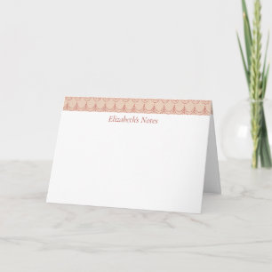 Gepersonaliseerd faux kroonluchter ontwerp notitiekaartje