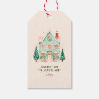 Gepersonaliseerd feestelijk cadeau Label Cadeaulabel