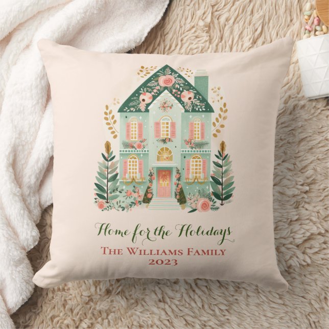 Gepersonaliseerd feestelijk huis Sierkussen (Deken)