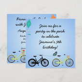 Gepersonaliseerd fietsen Birthday Invites Kaart (Voorkant / Achterkant)