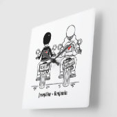 Gepersonaliseerd fietswistwiel wift Square Vierkante Klok (Hoek)