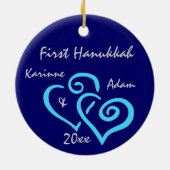 Gepersonaliseerd First Hanukkah Ornament (Achterkant)