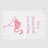 Gepersonaliseerd Flamingo Golf Towel Golfhanddoek (Horizontaal)