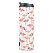 Gepersonaliseerd | Flamingo Party Thermosbeker (Geroteerd rechts)
