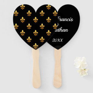 Gepersonaliseerd Fleur de Lis Fan Handwaaier