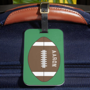 Gepersonaliseerd Football Bagagelabel Gift