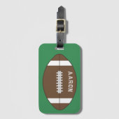 Gepersonaliseerd Football Bagagelabel Gift (Voorkant (verticaal))