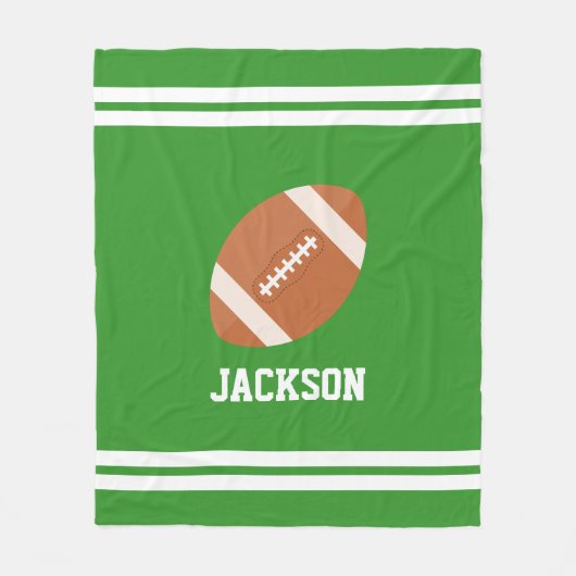 Gepersonaliseerd Football Fleece Deken (Voorkant)