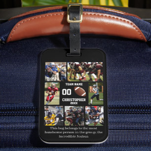 Gepersonaliseerd Football Grappig Bagagelabel