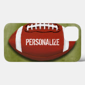 Gepersonaliseerd Football Groene Grunge Case-Mate iPhone Case (Achterkant (horizontaal))