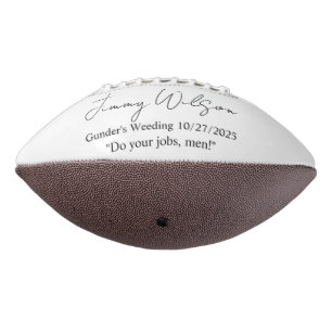 Gepersonaliseerd Football, Groomsmen Gift, Ringdra American Football