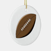 Gepersonaliseerd Football Keramisch Ornament (Rechts)