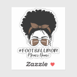 Gepersonaliseerd Football Moeder Sticker