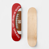 Gepersonaliseerd Football skateboard deck, Jouw te (Voorkant)