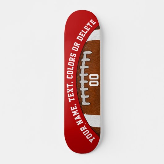 Gepersonaliseerd Football skateboard deck, Jouw te (Voorkant)