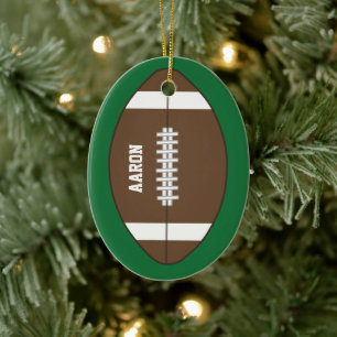 Gepersonaliseerd Football Sports Gift Ornament