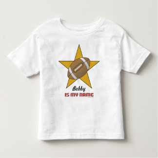 Gepersonaliseerd Football Star T-shirt voor peuter