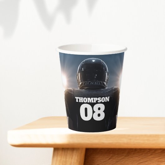 Gepersonaliseerd Football verjaardagsfeestje Papieren Bekers