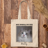Gepersonaliseerd foto beste ragdoll-kat tote bag