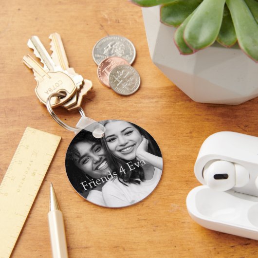 Gepersonaliseerd Foto Friends 4 Eva Sleutelhanger (Bureau)
