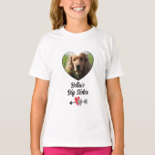 Gepersonaliseerd foto grote zus t-shirt (Voorkant)