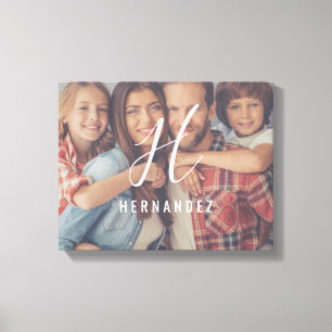 Gepersonaliseerd fotocanvas van Monogram Canvas Afdruk