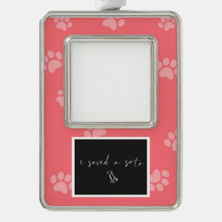 Gepersonaliseerd frame verzilverd kader ornament