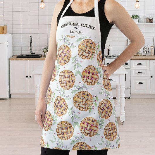 Gepersonaliseerd fruittaartpatroon, aangepaste tek schort