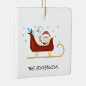 Gepersonaliseerd Fun Covid | Kerstkerstboom Keramisch Ornament (Rechts)