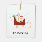 Gepersonaliseerd Fun Covid | Kerstkerstboom Keramisch Ornament (Links)