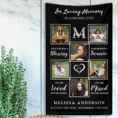 Gepersonaliseerd Funeral Photo Collage Loving Memo Spandoek