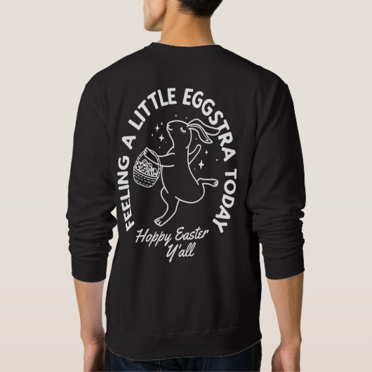 Gepersonaliseerd Funny Easter Bunny Shirt met naam (Achterkant)